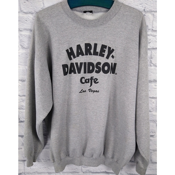 Harley-Davidson Tops - Vintage Harley Davidson Cafe Crewneck Sweatshirt XL